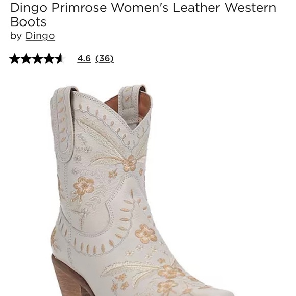 Dingo Size 7 boho floral cowboy boots - Picture 4 of 4